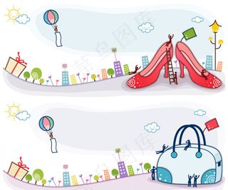 背景插画设计素材