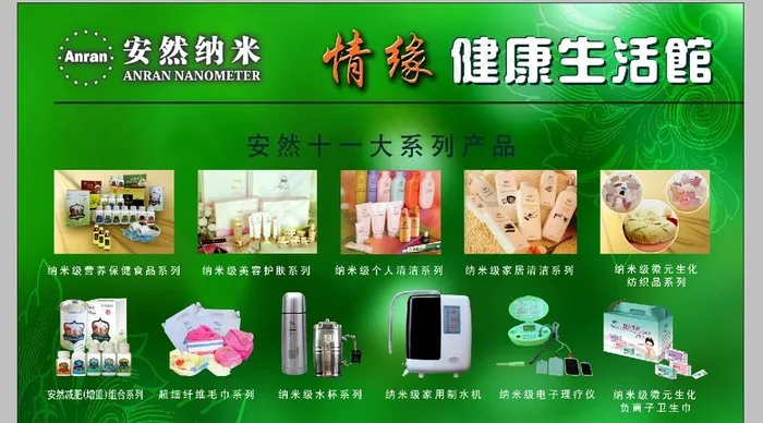安然纳米宣传单psd模版下载