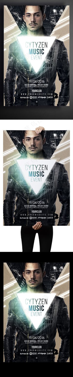 大气明星音乐会召集海外创意海报