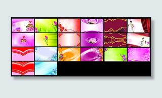 绚彩名片卡片背景设计PSD素材