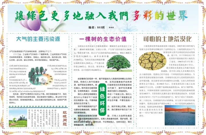 小学生手抄报模板