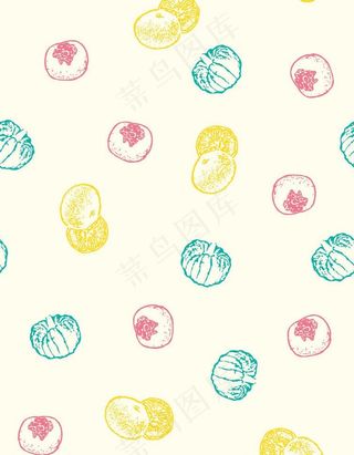 水果花纹图片
