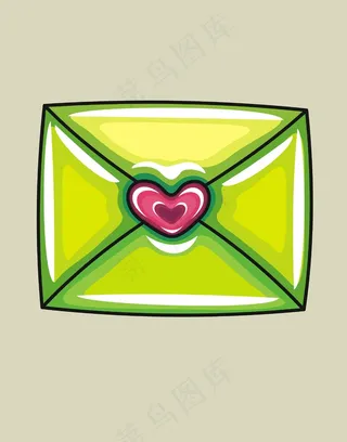 卡通信封矢量图