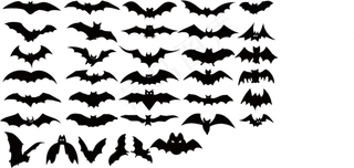 蝙蝠黑色蝙蝠图形图案衣服产品图案高...