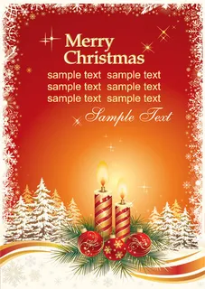 华丽圣诞节矢量素材