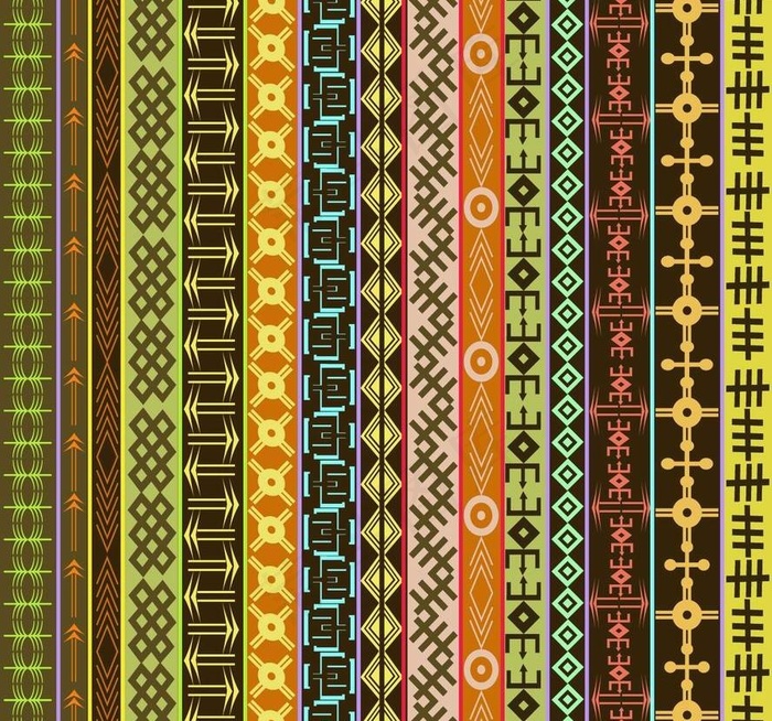 非洲无缝花纹图案图片eps,ai矢量模版下载