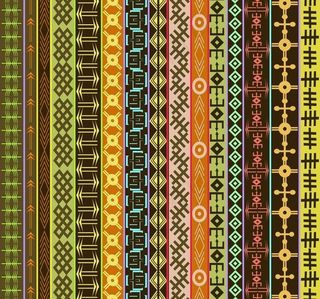 非洲无缝花纹图案图片