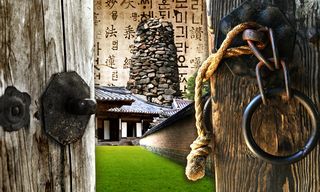 古代建筑元素PSD素材