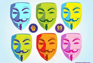 6色面具 国外面具图片