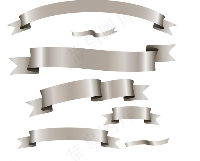 银色丝带图片