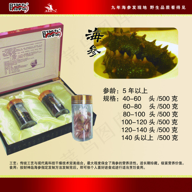 海参psd模版下载