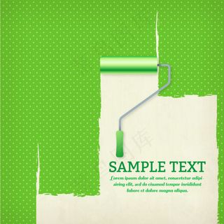 绿色水玉点墙面