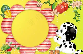 童趣儿童照片模板图片