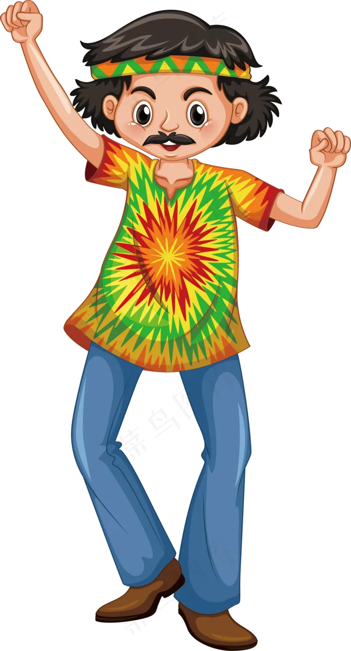 欢呼人群剪影png透明免扣素材