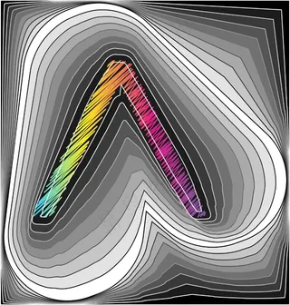 摘要字体矢量插画