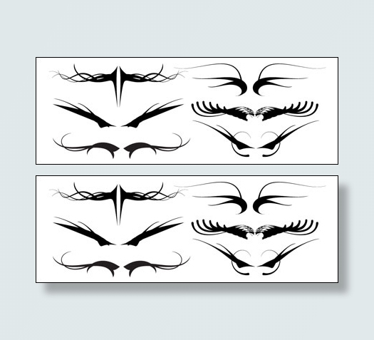 线的翅膀矢量素材酷的风格