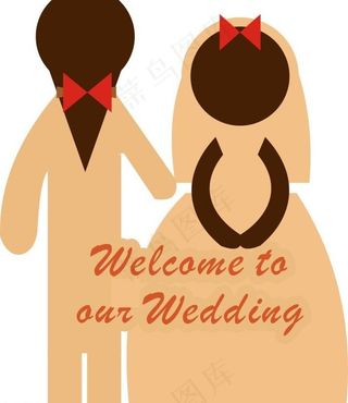 结婚卡通人物图片