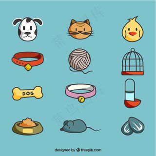 可爱卡通矢量猫