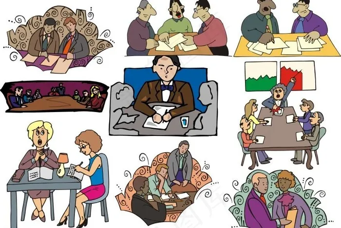 人物漫画图片cdr矢量模版下载