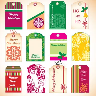 圣诞节的标签向量