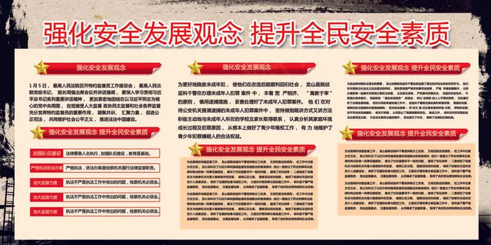 中国风水墨安全宣传知识展板设计素材(7087X3543(DPI:150))psd模版下载