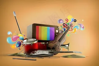 潮流音乐元素海报