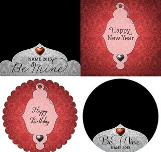 华丽欧式卡片模板图片