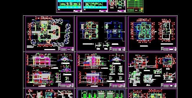 一套别墅设计全套图纸 1...
