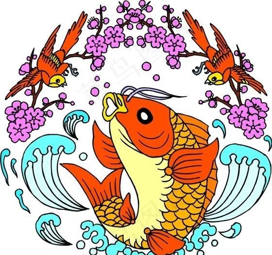 吉祥图案 中华传统图案 动物装饰图案 矢量素材 CDR格式_0009cdr矢量模版下载