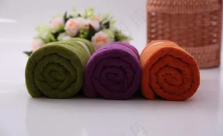 浴巾摄影 浴巾 毛巾图片