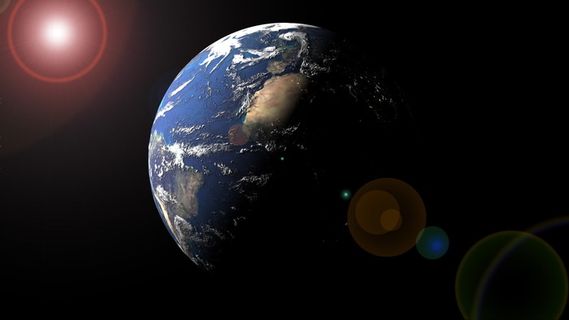 地球的运动背景的黑暗面 视频免费下...