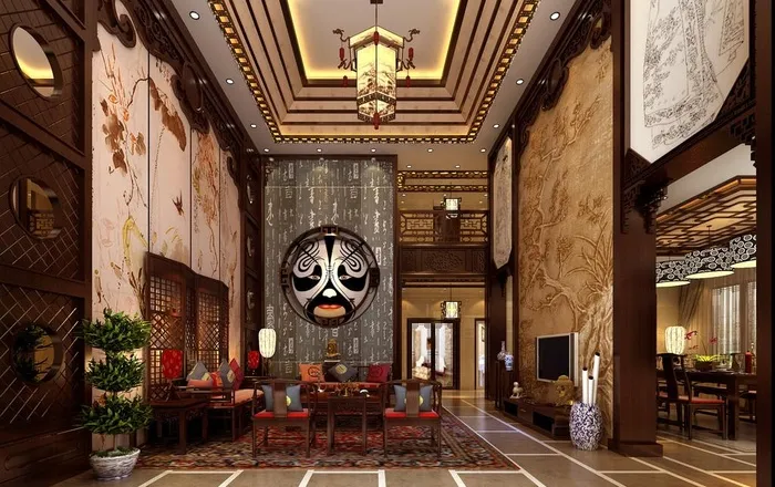 中式客厅效果图