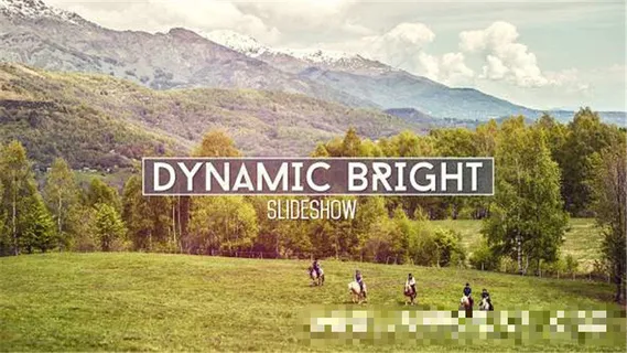 动态彩色光斑视频宣传片模板AE模板