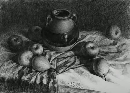 炭笔素描图片 炭笔素描图片