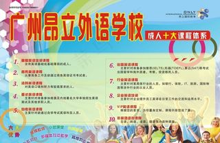 外语学校宣传画