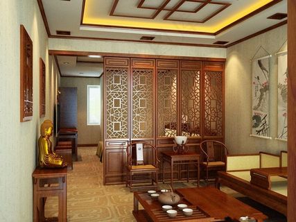 中式风格客厅效果图