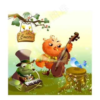 拉小提琴的大鸟