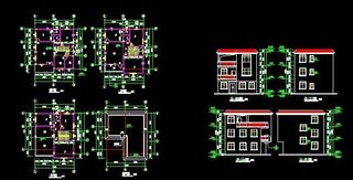 某民用三层住宅平面设计图