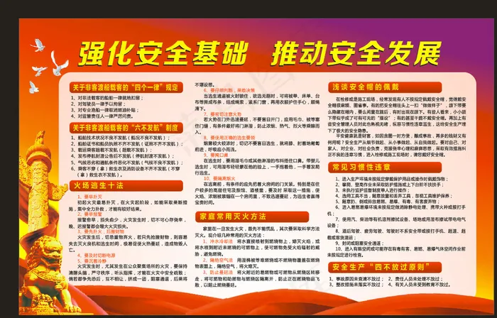 安全生产宣传栏图片cdr矢量模版下载