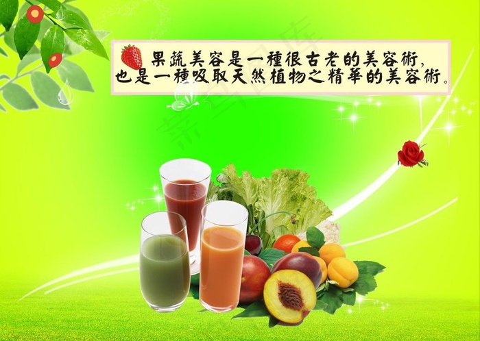 果蔬美容图片(297X210)cdr矢量模版下载