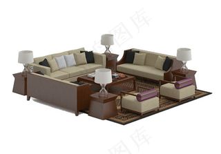 现代沙发模型模板下载