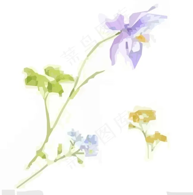 玫瑰花cdr矢量模版下载