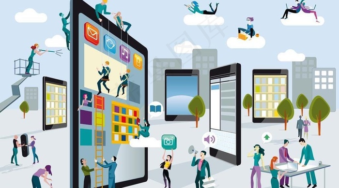 网络科技创意广告图片