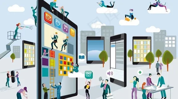 网络科技创意广告图片