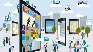 网络科技创意广告图片