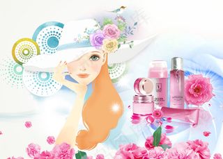 潮流绚丽化妆品广告