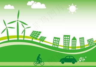 草原节能背景图片