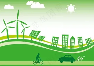 草原节能背景图片