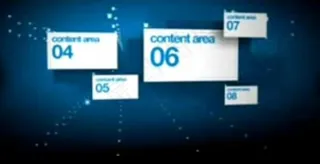 蓝色企业空间AE模板