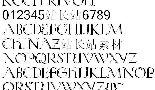 Koch Rivoli 英文字体下...
